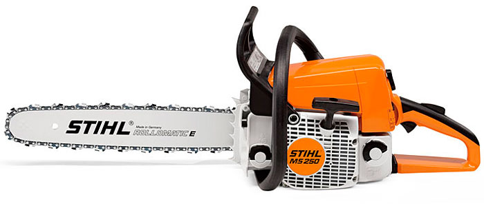 Бензопила Stihl MS 250 - одна из лучших моделей полупрофессионального уровня